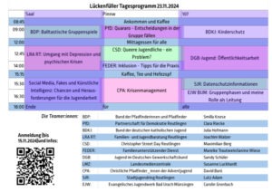 Tagesprogramm Lückenfüller 2024